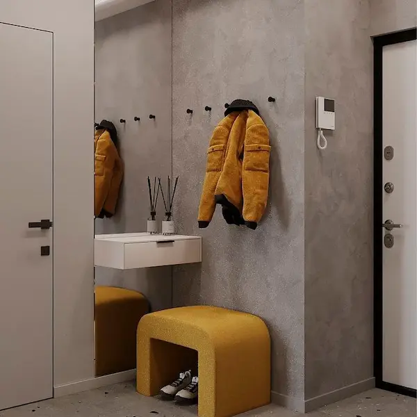 Микроцемент во входной зоне