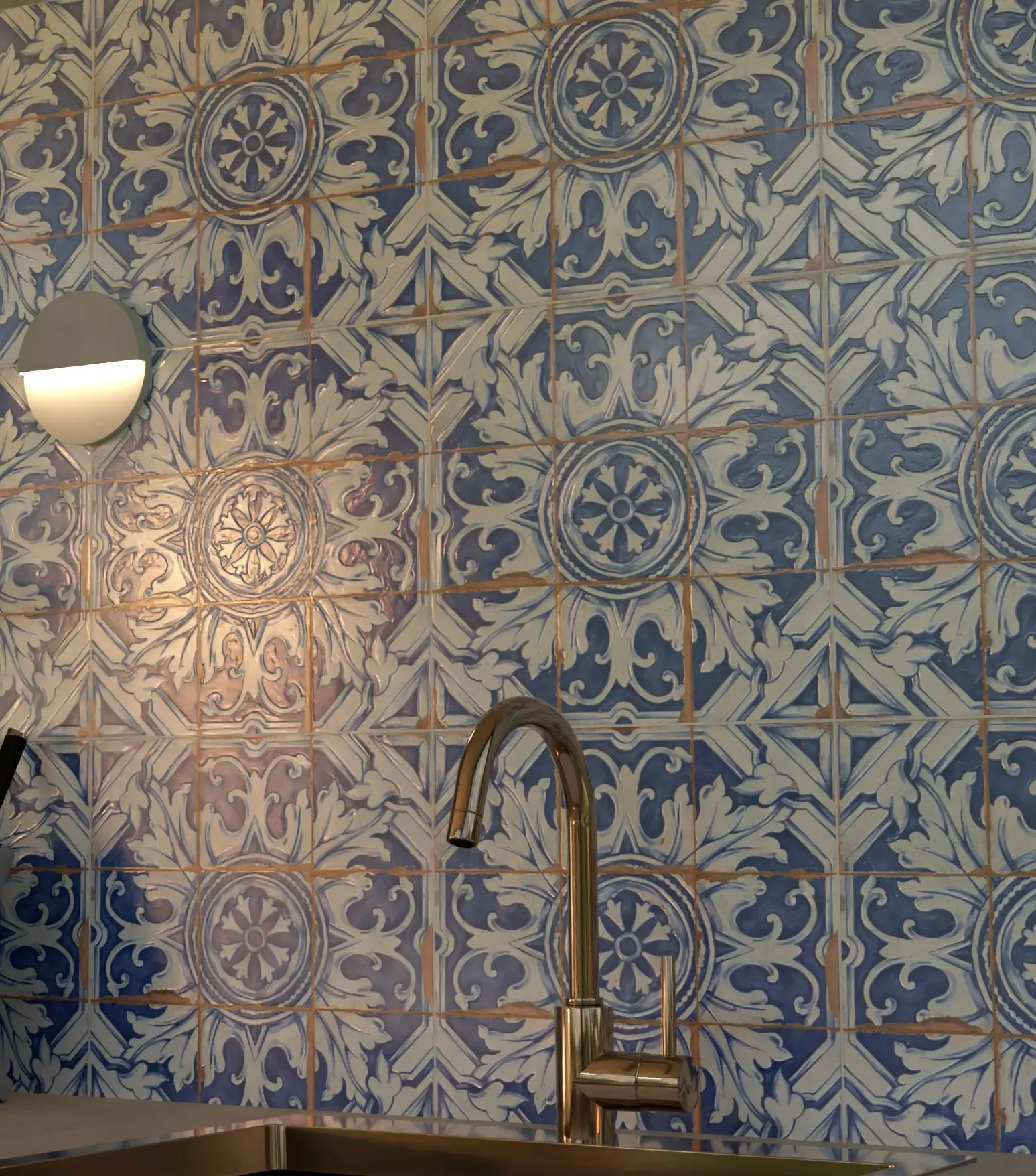 плитка на кухне 20х20